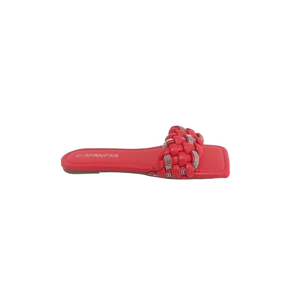 Cute Vegan Beach Wedding Casual Berness Jewelry Sandals Ella Red 7 M (CC)3127